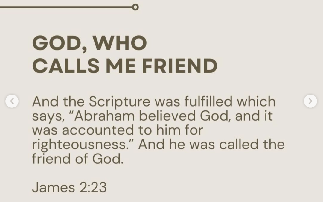 God, Who Calls Me Friend